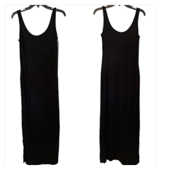 BUMPSUIT The Maternity Black Double Lined Brushed Jersey Midi Dress Size M - Picture 6 of 9